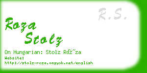 roza stolz business card